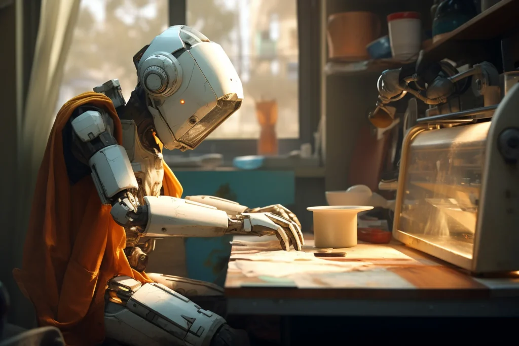 anthropomorphic robot performing regular human job future 2048x1365